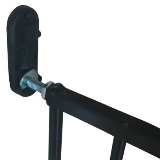 Scandinavian Pet Design Extra Tall 42 Inch Wall Mount Extending Portable Animal Pet Safety Gate for Large and Small Dogs, Black image {2}