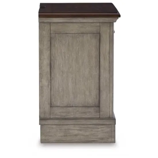 Lodenbay Nightstand Black/Gray - Signature Design by Ashley image {4}
