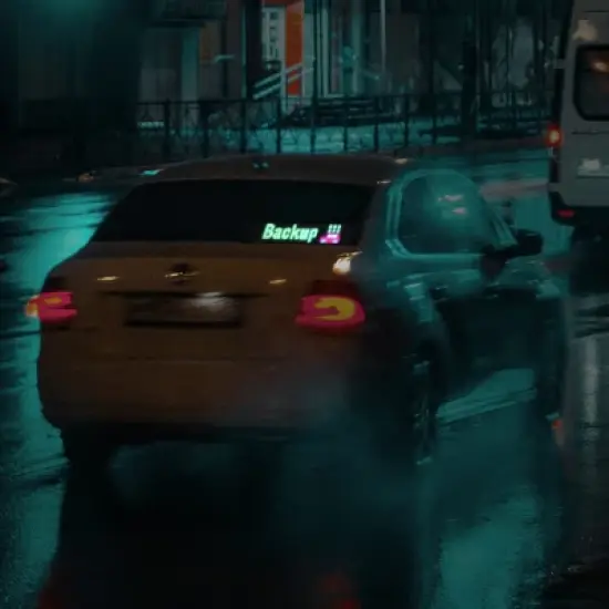 VEVOR Programmable Sign, P6 Full Color Scrolling Panel, DIY Custom Text Animation Pattern Display Board, Bluetooth APP Control, Black image {1}