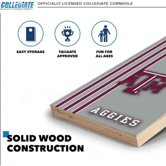 NCAA Texas A&M Aggies 2'x3' Wood Cornhole Set image {2}
