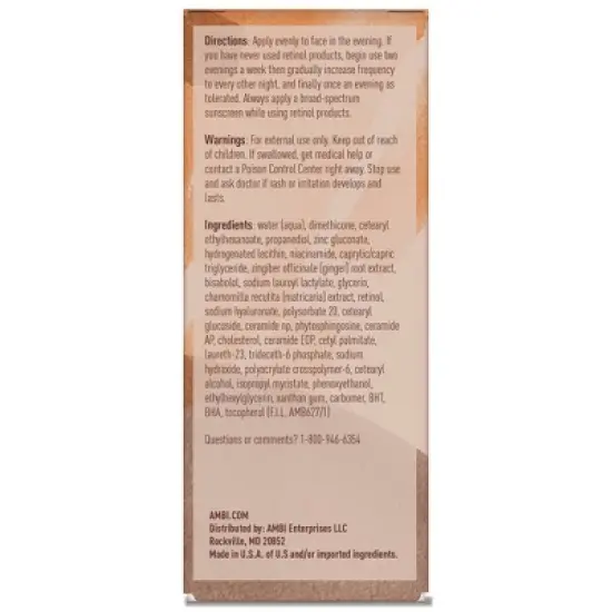 AMBI Even & Clear Fade Serum Retinol - 1 fl oz image {3}