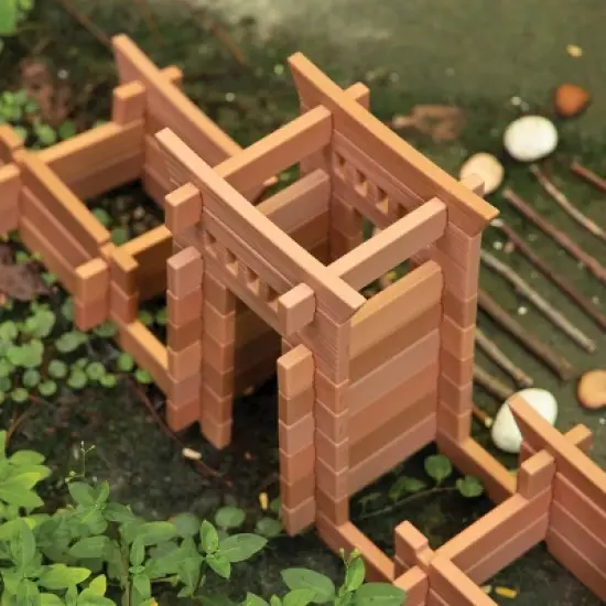 Guidecraft Notch Blocks - Eastern 87 Piece Set image {5}