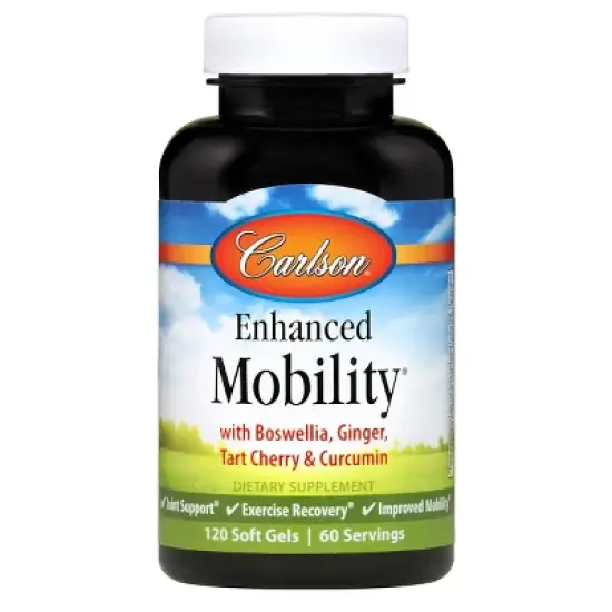 Carlson - Enhanced Mobility, Botanical Joint Support, Boswellia, Tart Cherry, Curcumin, Ginger image {5}