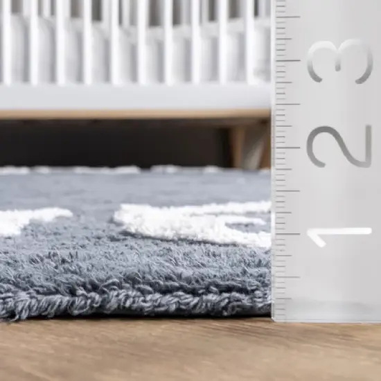 nuLOOM Kids Washable Round Alphabet Rug image {2}