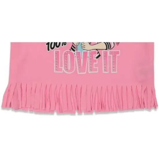 JoJo Siwa Girls T-Shirt and French Terry Shorts Outfit Set Little Kid to Big Kid image {7}