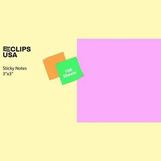 24 Pack, 100 Sheets, Assorted Colors, Peel & Sticky Pads (12 Packs) image {1}