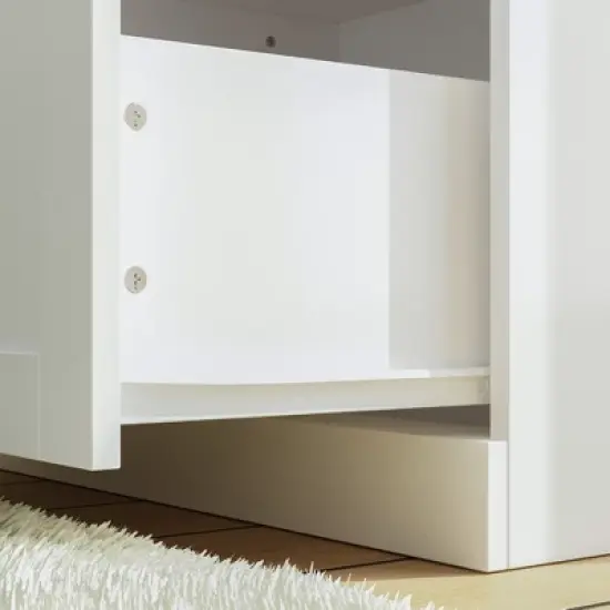 FUFU&GAGA White Entryway Hall Trees Storage Closet Clothing Organizer image {10}