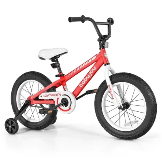 Babyjoy 16'' Kids Bike Bicycle w/ Training Wheels for 5-8 Years Old Girls Boys image {11}
