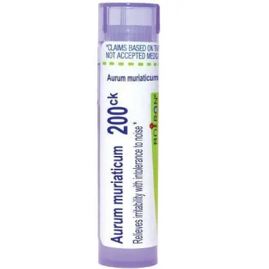 Aurum Muriaticum 200CK by Boiron Homeopathic Single Medicine For Stress & Sleep  -  80 Pellet image {9}
