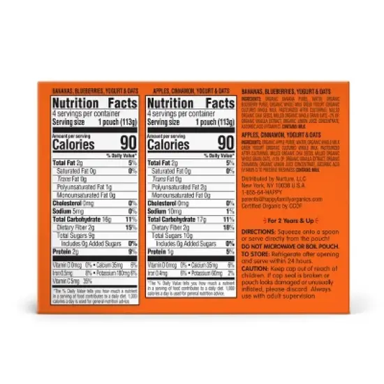 HappyTot Super Mornings Pouches - 8pk image {2}