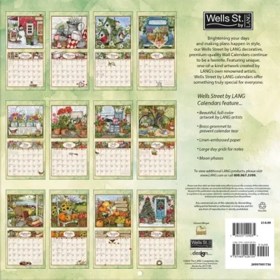 Lang 2024 Wall Calendar 12"x12" Blessings image {2}