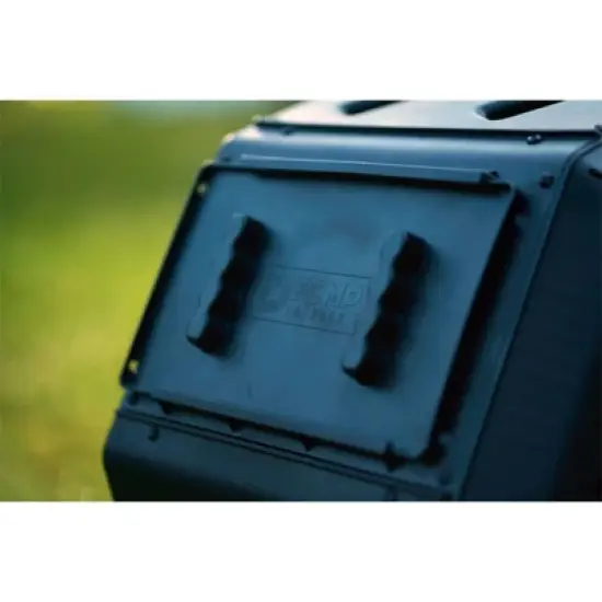 FCMP Outdoor Plastic Dual Chamber Tumbling Composter Outdoor Elevated Rotating Garden Compost Bin image {2}