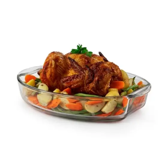 Libbey Baker's Basics 2 Piece Glass Casserole Baking Dish Set with 1 Glass Cover image {6}