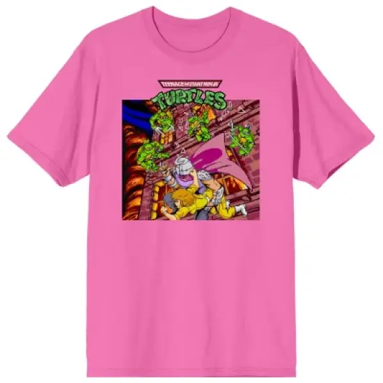 Teenage Mutant Ninja Turtles Super Shredder Men's Neon Pink T-shirt image {1}