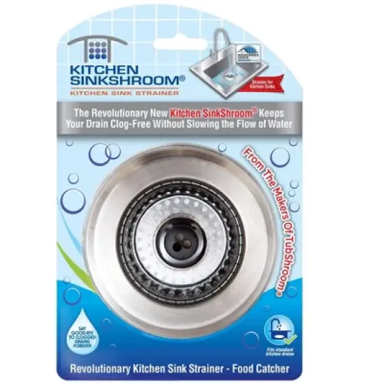 Kitchen SinkShroom (Stainless) Strainer with Built-in Anti-Clog Technology image {5}