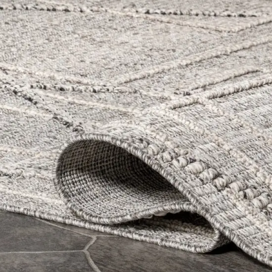 nuLOOM Crissy Contemporary High-Low Indoor/Outdoor Area Rug image {3}