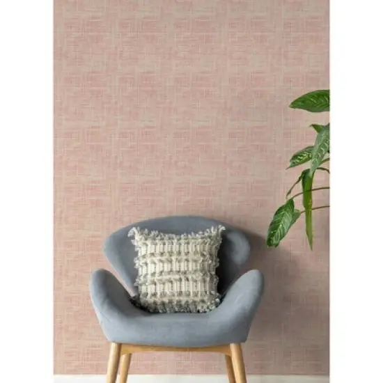 Brewster Peel and Stick 1pc Wallpaper Nolan Pink image {3}