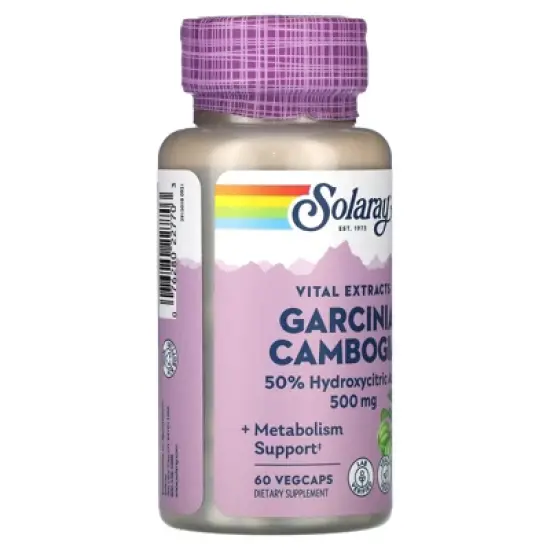SOLARAY Guaranteed Potency Garcinia Cambogia Fruit Extract, Veg Cap (Btl-Plastic) 500mg | 60ct image {3}