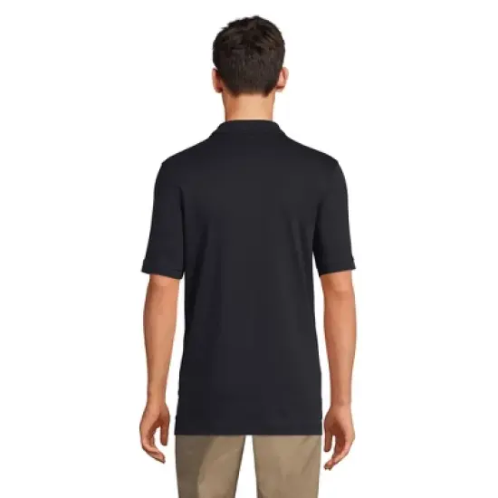 Lands' End School Uniform Men's Long Sleeve Interlock Polo Shirt image {1}