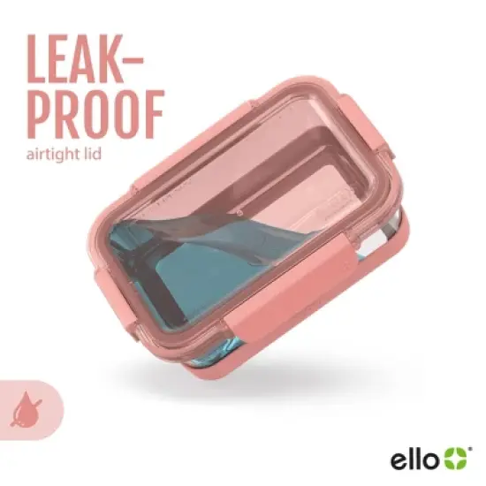 Ello 4pc 3.4c Glass Refresh Food Storage Container Set image {6}