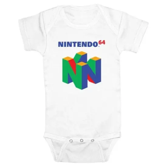 Infant's Nintendo Classic N64 Icon Onesie image {6}