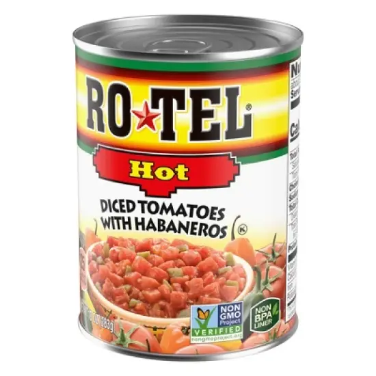 Rotel Extra Hot Diced Tomatoes & Chili Peppers - 10oz image {1}