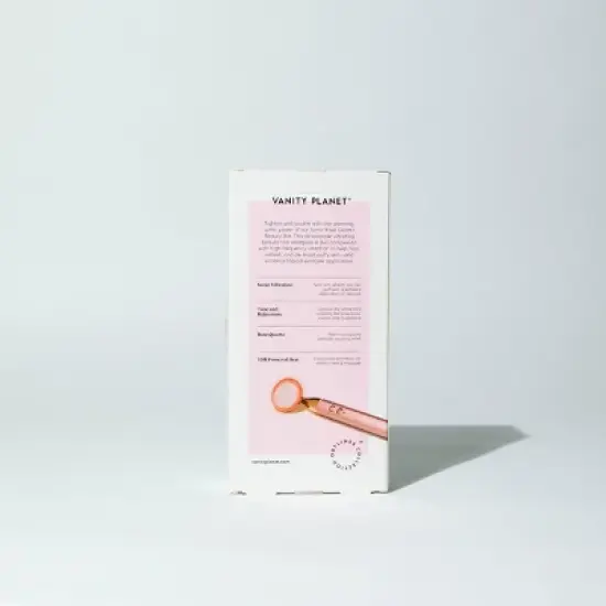 Vanity Planet LED Rose Quartz Wand Face Roller ​- 1ct image {5}