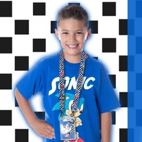 Sonic The Hedgehog Lanyard ID BadgeHolde With Multi Uses image {3}