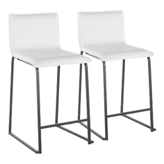 Set of 2 26" Mara Contemporary Counter Height Barstools - LumiSource image {10}