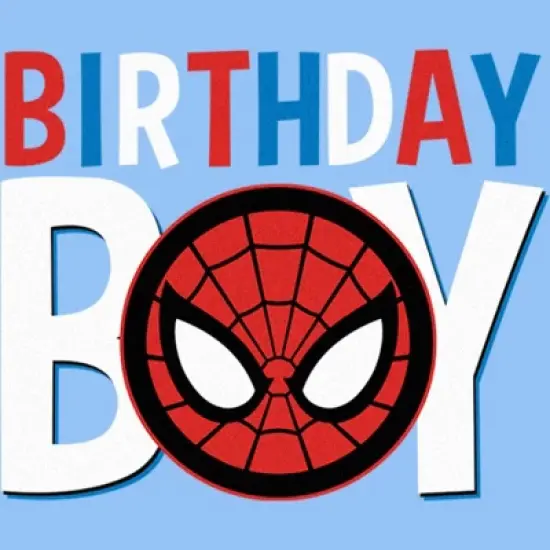 Marvel Birthday Boy Spider-Man Logo T-Shirt image {1}