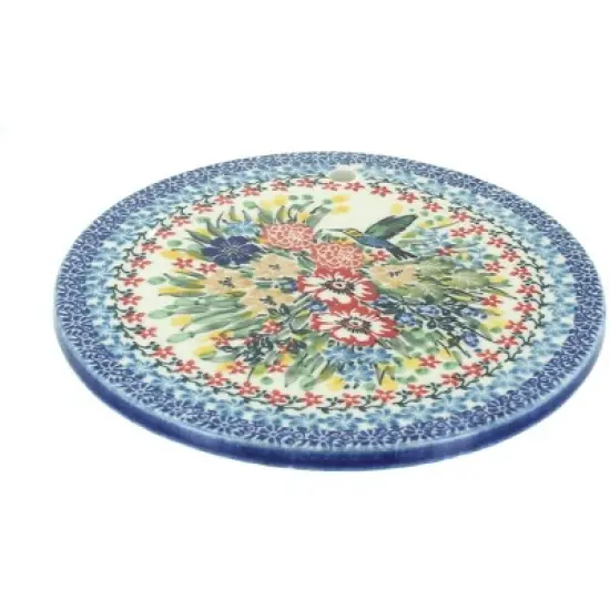Blue Rose Polish Pottery 413-Trivet image {7}