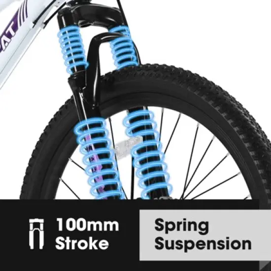 Gulches Mountain Bike, 24" Tires, 21-Speed Drivetrain, Dual Disc Brakes, Ergonomic Steel Frame, Front Suspension image {7}