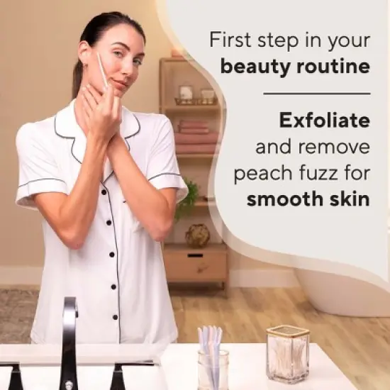 Finishing Touch Flawless Dermaplane Facial Exfoliator and Hair Remover for Women - 6ct image {2}