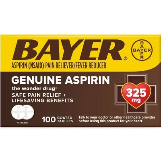 Bayer Genuine Aspirin Tablet 100 Ct image {4}