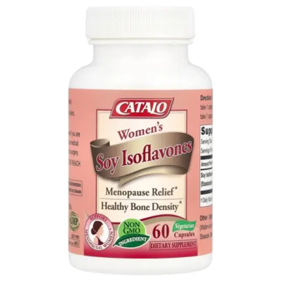 CATALO Women's Soy Isoflavones, 60 Vegetarian Capsules (125 mg Per Capsule) image {2}