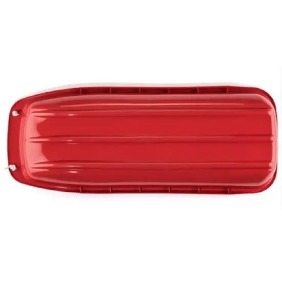Lucky Bums Kids 48 Inch Single Person Plastic Snow Toboggan Sled for All Winter Conditions with Pull Rope for Children Ages 8 to 15, Red image {2}