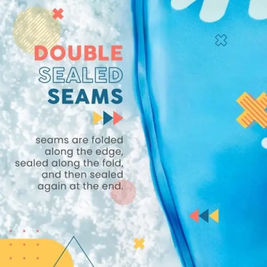 Sunlite Sports Snow Tube, Reinforced Bottom, Polar Bear Sled, Inflatable Saucer, Double Sealed Seams, Grip Handles, Airtight Boston Valve for Winter image {5}