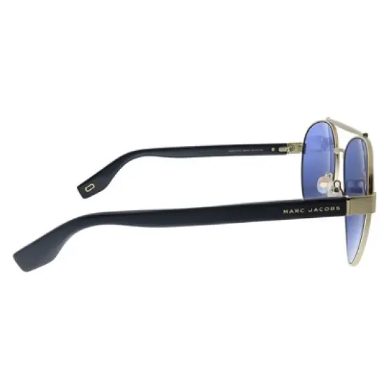 Marc Jacobs MARC 341/S KB7 Womens Aviator Sunglasses Black Gold 60mm image {2}
