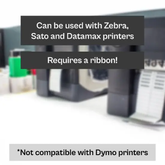 PSBM 4 Rolls 4" x 3" White Thermal Transfer Shipping Labels for Print 1960 Label/Roll image {5}