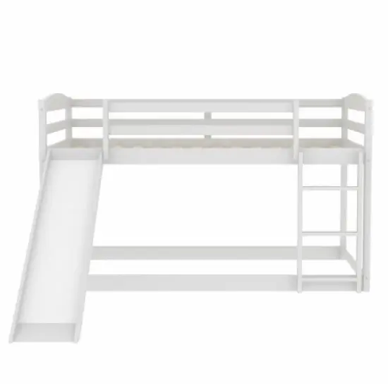 Twin over Twin Bunk Bed with Convertible Slide and Ladder - ModernLuxe image {5}