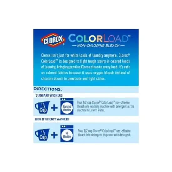 Clorox ColorLoad Non-Chlorine Bleach - 116oz image {2}