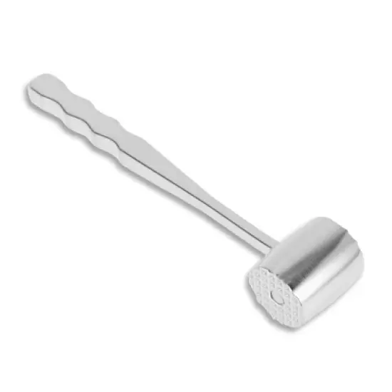 Unique Bargains Round Meat Tenderizer Mallet Silver Tone 1 Pc image {6}