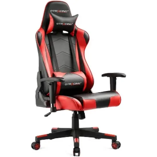 Gaming Office Chair PU Leather with Adjustable Headrest and Lumbar Pillow - GTRACING image {13}