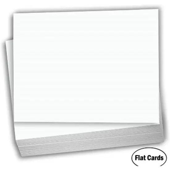 Hamilco White Cardstock - Flat 4 X 6" 65 lb Card Stock for Printer - 100 Pack image {1}