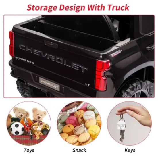 Acekool 12V Kids Ride-On Truck with Remote, MP3, Bluetooth, Spring Suspension, LED Lights image {2}