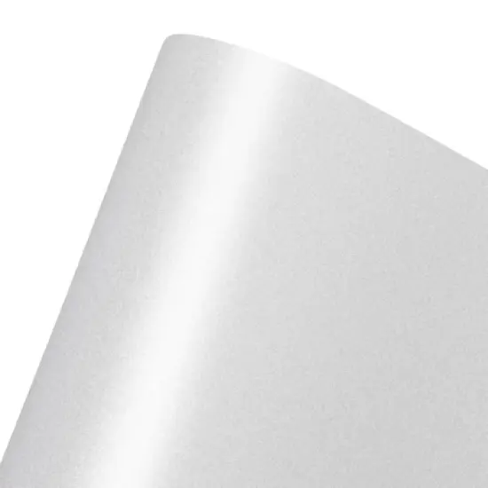 96-Pack Metallic Shimmer Paper Sheet for Crafting, 8.5" x 11" White image {2}