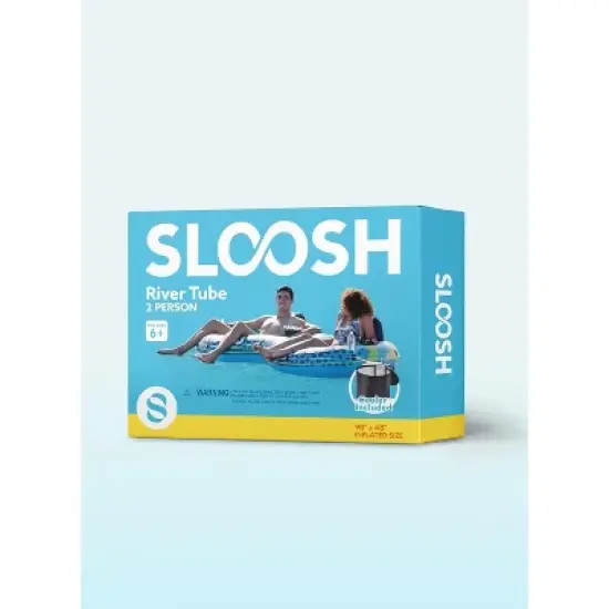 Joyfy 2-Person Sturdy River Pool Tubes with 2 Cup Holders & Removable Cooler, Inflatable Pool Float Rafts for Adults, Heavy Duty Swimming Rings image {6}