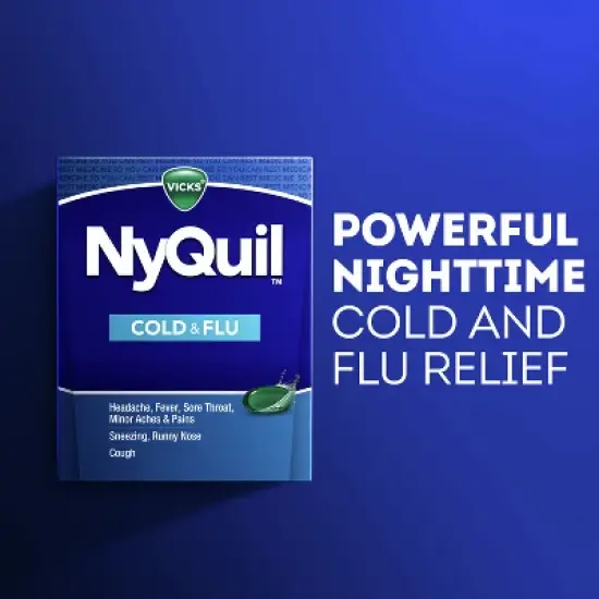 Vicks NyQuil Cold & Flu Medicine LiquiCaps - 24ct image {3}