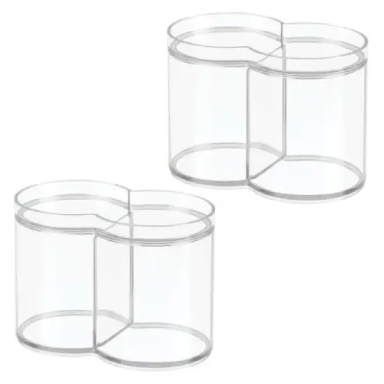 InterDesign Set of 2 Stackable Dual Canister Storage image {2}