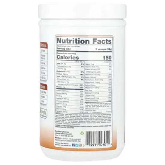 Naturade Total Soy&reg;, Meal Replacement, Bavarian Chocolate, 1 lb 1.88 oz (507 g) image {1}